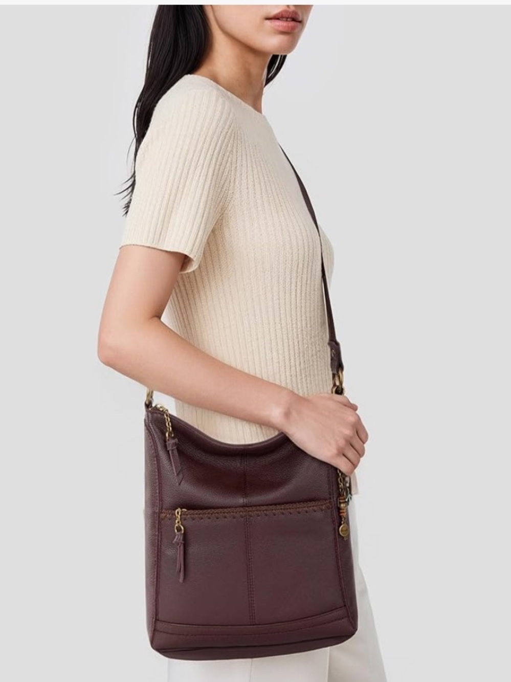 The Sak Lucia Leather Crossbody Purse - Premium Leather NWT
